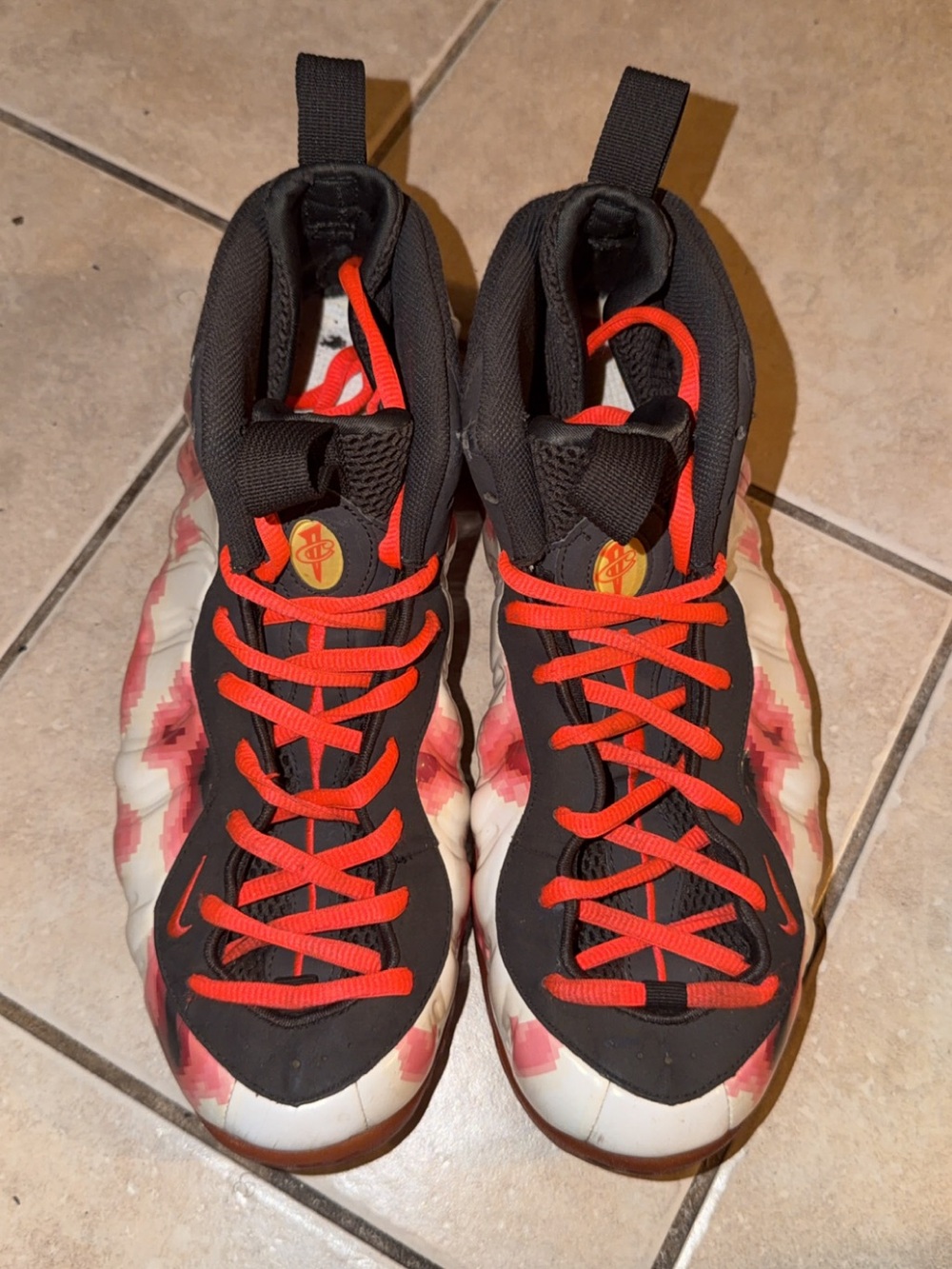 Nike Air Foamposite One PRM Thermal Map Black/White/Red 575420-600